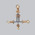Люстра Topaz Black с деревянными элементами3